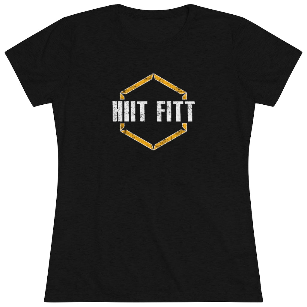 HIIT FITT Women's Super Soft Tee with Yellow Hex Logo (6 Colors)